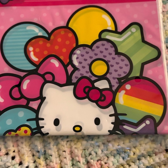 Hello Kitty Pink Birthday Banner,bags and thank you cards all new - Picture 9 of 11